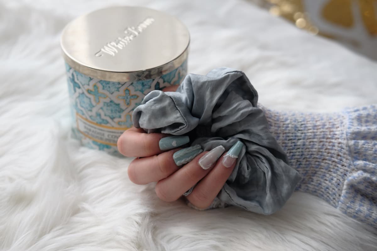 Press-on nails — worn