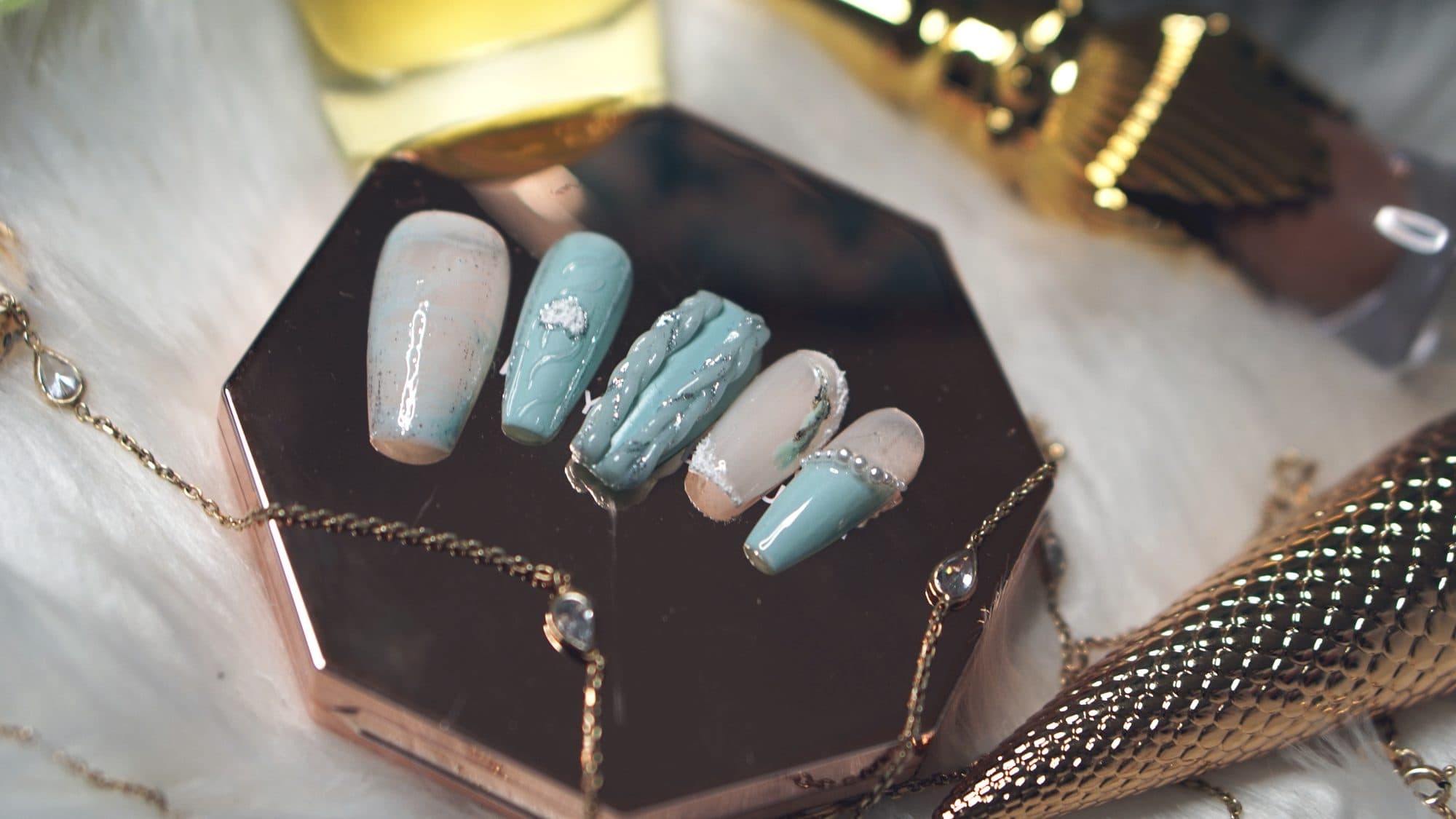 Sweater Weather Classic — Sweet Mint with Gold — view 2