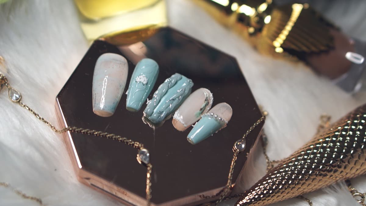 Sweater Weather Classic — Baby Blue with Silver — view 4